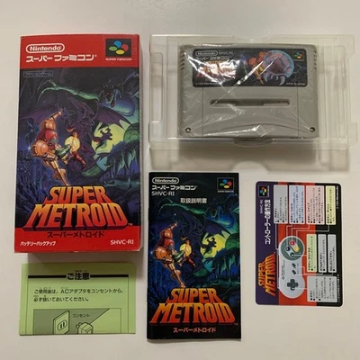 Super Metroid Nintendo Super Famicom Japan Import Free shipping FedEx DHL Tested - Image 1 of 4