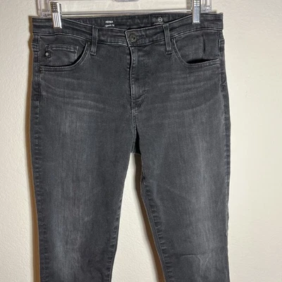 Ag Adriano Goldschmied The Prima Cigarette Leg Jean 31 Black Stretch - Image 1 of 4