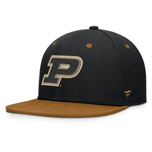 Men's Fanatics Black/Brown Purdue Boilermakers NoBo Fitted Hat - Picture 1 of 4