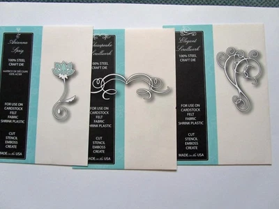 Memory Box Stanzschablonen Elegant Scrollwork, Arianna Sprig,  Chesapeake  - Bild 1 von 2