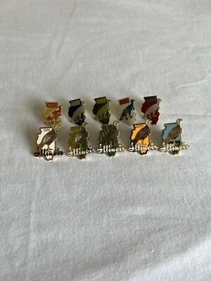 Illinois Turkey Harvest Pin Deer Hunting Uncirculated New in packages. 2001-2010 - Image 1 of 4