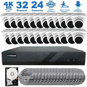 CTVISION 4K NVR 8MP Audio PoE IP Security CCTV Video Surveillance Camera System - Picture 1 of 26
