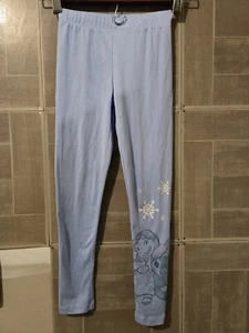 Disney 100 Stitch Girls Leggings Pants Size 6-6X Kids Blue - Picture 1 of 4