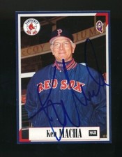 1998 Blueline Q Cards Pawtucket Red Sox #2 Ken macha signed auto autograph swsw6