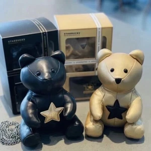 Starbucks Barbie China Black Gold Bear Bag 10th anniversary souvenir Gift Box - Picture 1 of 16