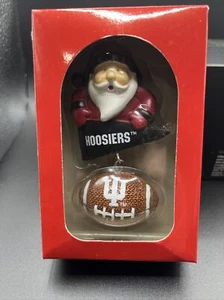 University Of Indiana Christmas Ornament Santa Holding Sign - Picture 1 of 1