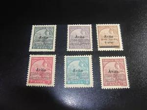 MACAO 1936 Sc#C1-6 San Gabriel Airmail Surch Set MNH XF - Picture 1 of 1