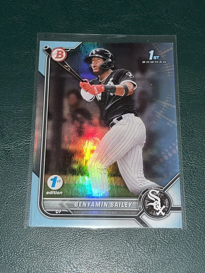 2022 Bowman 1st Edition Benyamin Bailey SKY BLUE FOIL - Image 1 of 1