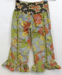 Matilda Jane Kids Girls Sz 6 Fall 2010 Field Trip Samantha Ruffles Floral Pants - Picture 1 of 5