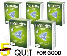 5 Units (Bulk Pack) x Nicorette Nasal Spray 10ml--Expiry March-2022
