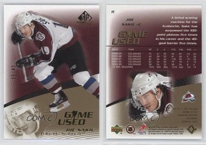 2003-04 SP Game Used Edition Gold /40 Joe Sakic #11 HOF
