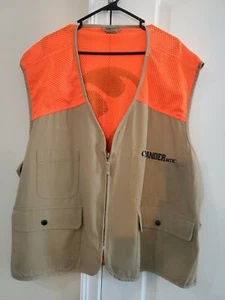 Gander Mountain Khaki/Blaze Hunting Fishing Cargo Vest -3XL NWOT Lightweight - Picture 1 of 3