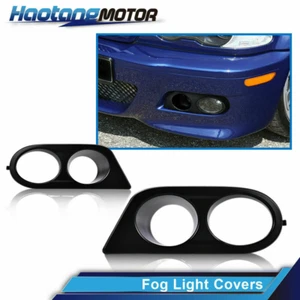 Black Bumper Fog Light Lamp Cover Fit For BMW E46 M3 2-Door 2001-2006 4-Door USA - Imagen 1 de 8