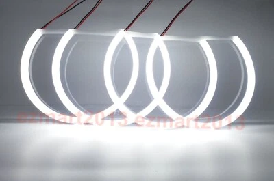 Faro antiniebla LED halo anillo ojo de ángel demonio SMD DRL para Dodge Challenger Foto 1 de 4