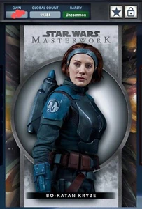 9 Digital Topps Cards, Star Wars Bo-Katan Digital Cards READ DESCRIPTION! - Picture 1 of 9