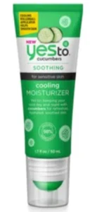 TWO Yesto Moisturizer-Sensitive Skin Cooling Moisturizer 98% Natural Cucumber - Picture 1 of 2