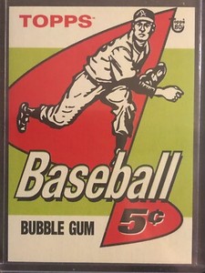 2018 Topps 80th Anniversary Wrapper Art Card #36 1958 Baseball