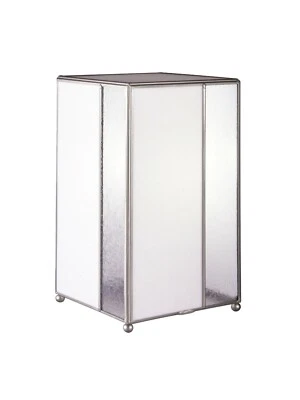 STA11191 - DALE TIFFANY White Glue Chip Accent Lamp (8" x 8” x 14”)/BLOWOUT SALE - Image 1 of 2