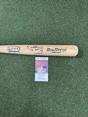 Johnny Damon Boston Red Sox Signed Baseball Bat MAGA Yankees Proof MLB JSA - Image 1 of 4