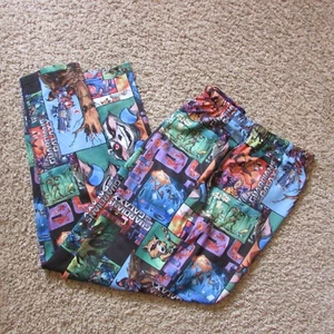 Marvel Guardians Of The Galaxy XL Comic Strip Print Poly Lounge Pants Pajamas - Picture 1 of 2