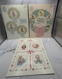 Lot of 3 Vintage Precious Moments In Miniature Cross Stitch Pattern Books - Picture 1 of 8