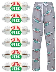 Pantalones de pijama para damas Friends Central Perk pantalones de salón para dormir Reino Unido 8 a 26 nuevos - Imagen 1 de 2