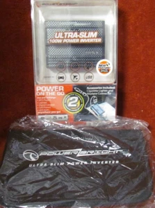 Power Bright Ultra Slim 100w Car Power Inverter w/Case Power on the Go NEW - Picture 1 of 2