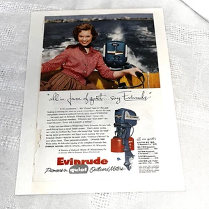 Vintage Frameable Evinrude Boat Motor Advertisement- Only $2.99 - Picture 1 of 4