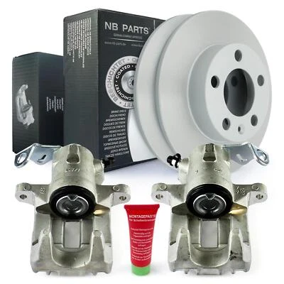 Calibrador + Discos Freno Trasero para Audi A3 Seat Córdoba Ibiza 3 Skoda Fabia - Imagen 1 de 2