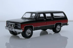 1990 Chevrolet Suburban K20 Silverado 1/64 Scale Diecast Model Black and Red - Picture 1 of 7