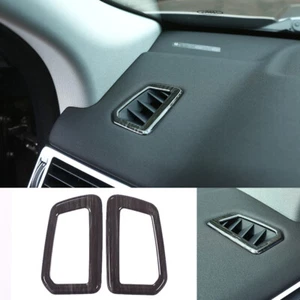 2x Cubierta de salida de ventilación de aire para tablero de instrumentos para LR Discovery Sport 2015-19 ABS madera negra - Imagen 1 de 12