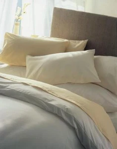 Funda de almohada europea cuadrada continental de policalgodón marfil 65 cm x 65 cm - Imagen 1 de 1