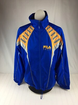 Vintage Fila Team Warm up Track Jacket Blue/Yellow Men Size Small (petite) Mint - Image 1 of 4