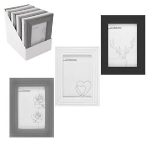 36mm Wide White Photo & Picture Frames With Black White or Ivory Mounts MDF M36 
