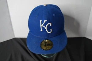 Baseballmütze Kappe Kansas City Royals blau KC Logo passend 7 3/8 - Bild 1 von 3