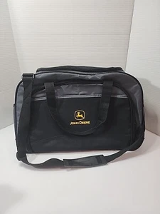 John Deere Black/Gray Tote/Tool Duffel Bag With Strap Big Opening Well Made - Picture 1 of 10