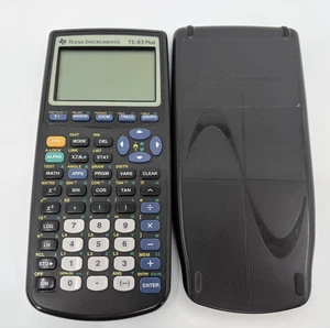 Texas Instruments Ti-83 Plus Graphing Calculator with Cover, Batteries *Tested* - Picture 1 of 6