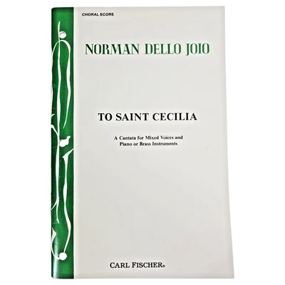 Norman Dello Joio To Saint Cecilia Choral Score Mixed Voices Piano Brass Cantata - Image 1 of 4