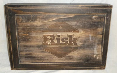 Risk Wooden Collector’s Edition barnwood box Board Game Hasbro 2018 new opened - Image 1 of 4