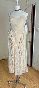 1.state Lace Beach Mexican Style Wedding Dress NWT Size 0 - Picture 1 of 16