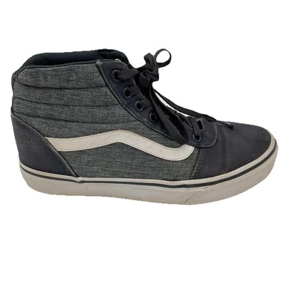 Vans со стены Sk8 Hi высоты верхний серый кроссовки женщин 8,5 скейтбординга - Изображение 1 из 4