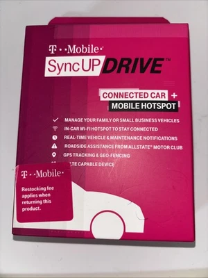 T-Mobile SyncUP Drive 2 4G Wi-Fi Hotspot with GPS Tracking and OBD-II - Image 1 of 4