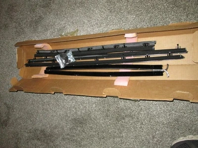 Window Sweeps Weatherstrip for 1966-1967 Pontiac GTO Lemans Black Front Rear - Image 1 of 3