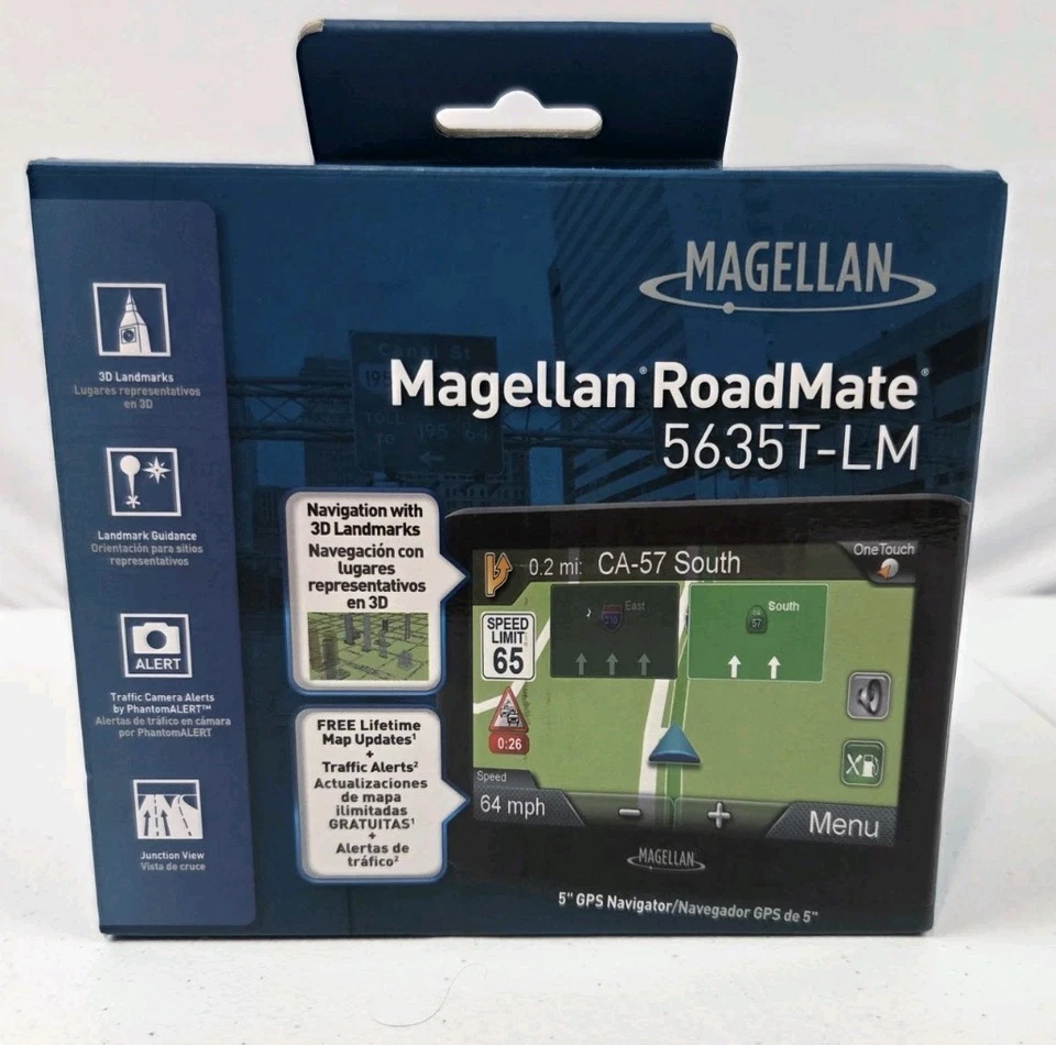 Magellan RoadMate 5635T-LM 5” GPS Navigator New Sealed - Image 1 of 4