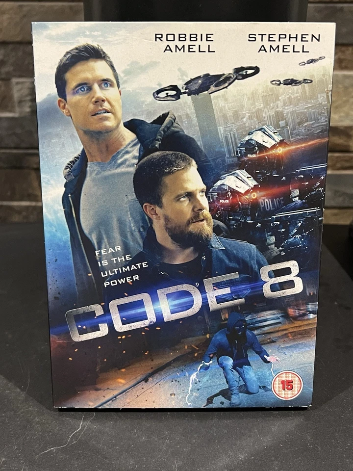CODE 8 DVD Robbie & Steven Amell Region 2 Cert 15 Very Good Condition Fast Post - Image 1 of 1
