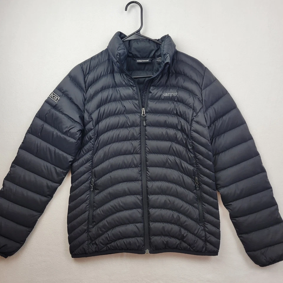 Jaqueta Marmot Feminina Média Acolchoada Aruna Caminhada Ativa LOGOTIPO DE MARCA - Imagem 1 de 4