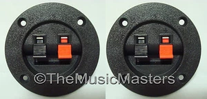 2 Screw In Terminal Cups for Car Home Audio Stereo Speaker Box Cabinet Enclosure - Picture 1 of 5