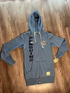 Sudadera De Colección Y2K NHL Pittsburgh Penguins Retro Deportes Cremallera Con Capucha Para Mujer’s S - Imagen 1 de 15