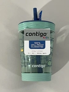 Contigo Kids 100% Spill-Proof Tumbler with Straw, 14oz. NEW - Picture 1 of 7