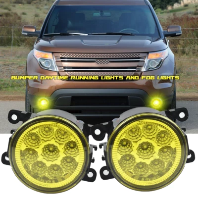 Par de luces antiniebla para parachoques de conducción Ford Explorer 2011 2012 2013 2014 2015 Foto 1 de 4
